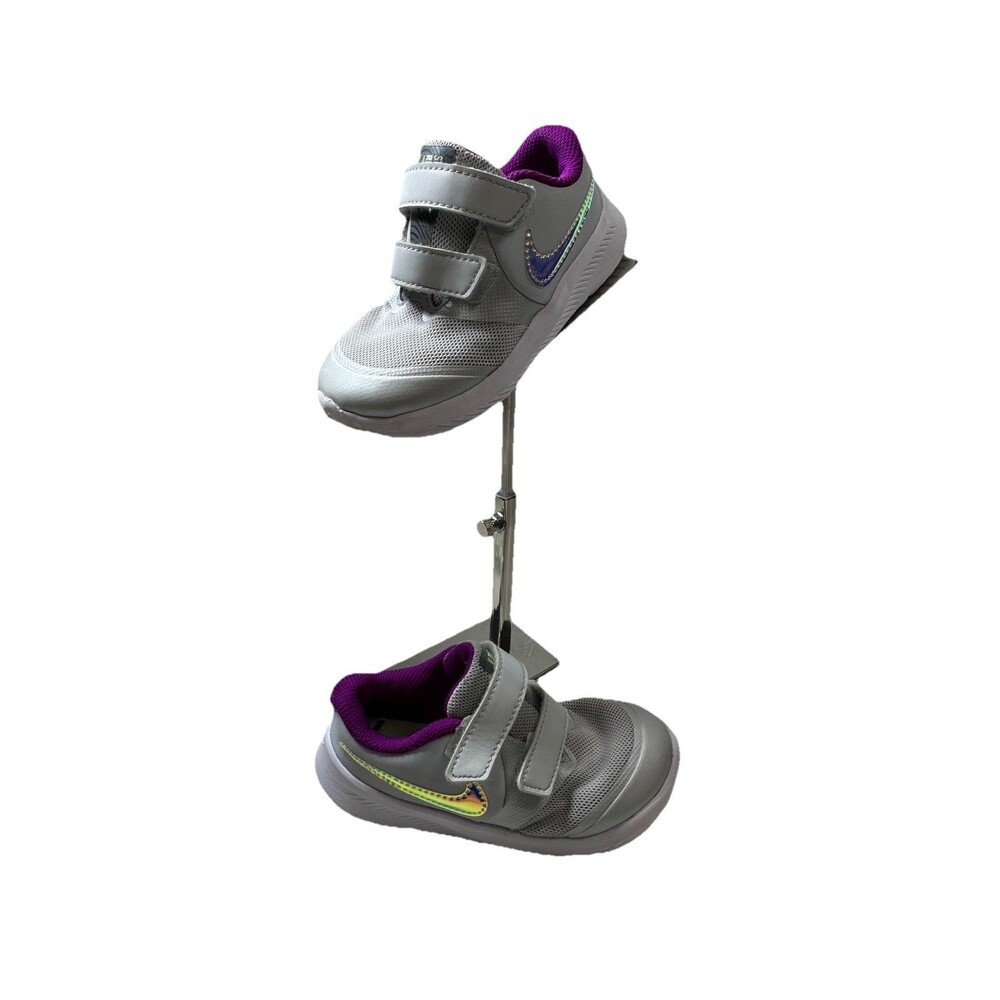Nike Star Runner 2 Iced Purple Sneakers Shoes Girls Youth Size 8C Iridescent ￼